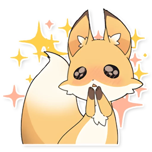 😊 Стикер «Girly Fox Remastered» для Telegram
