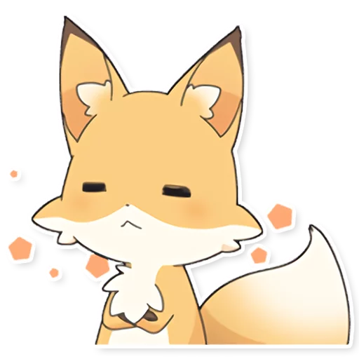 😑 Стикер «Girly Fox Remastered» для Telegram