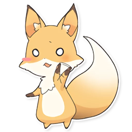 😮 Стикер «Girly Fox Remastered» для Telegram