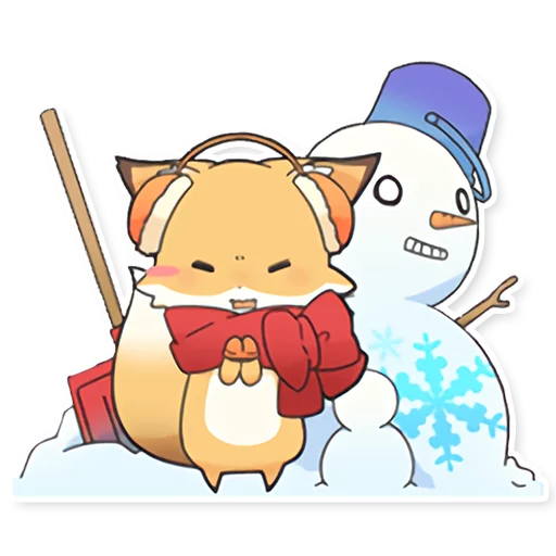 😣 Стикер «Girly Fox Remastered» для Telegram