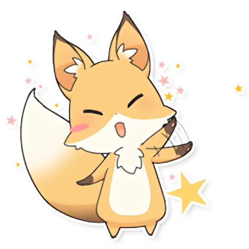 😁 Стикер «Girly Fox Remastered» для Telegram
