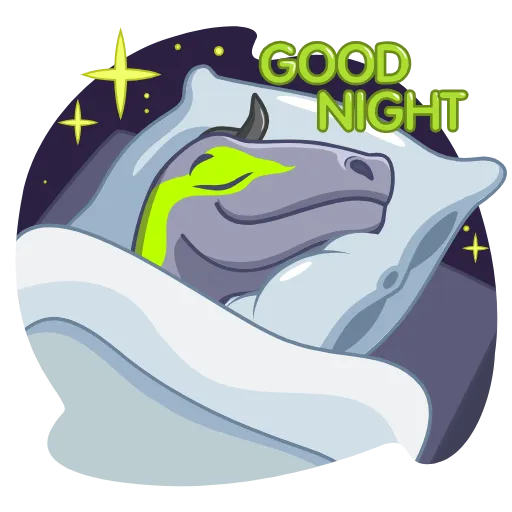 😴 Эмодзи «Динозавр» для Telegram