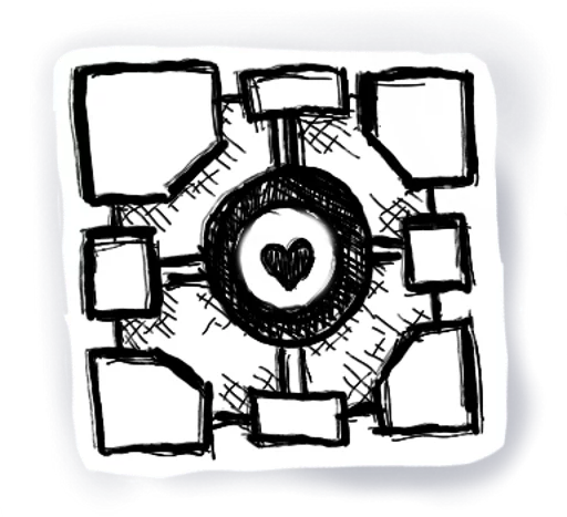 ❤️ Стикер «Glados» для Telegram