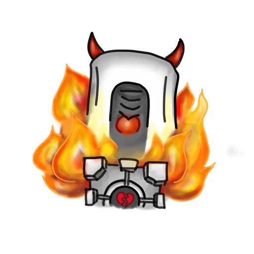 😈 Стикер «Glados» для Telegram