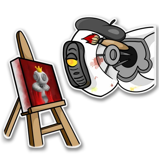👩‍🎨 Стикер «Glados» для Telegram