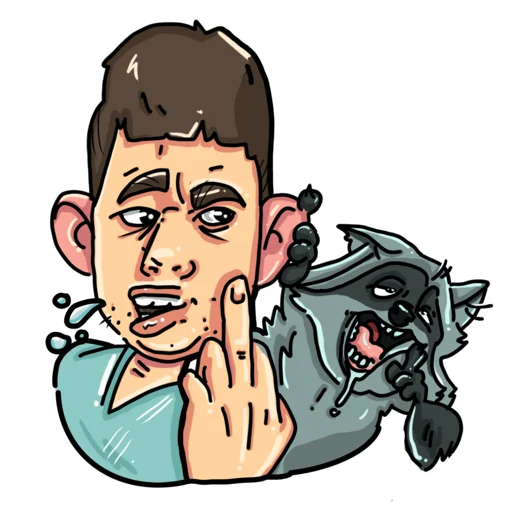 🤦‍♂️ Стикер «GLADVALAKAS» для Telegram