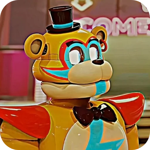 👀 Стикер «Glamrock Freddy» для Telegram