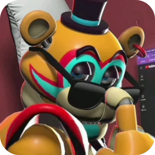 😎 Стикер «Glamrock Freddy» для Telegram