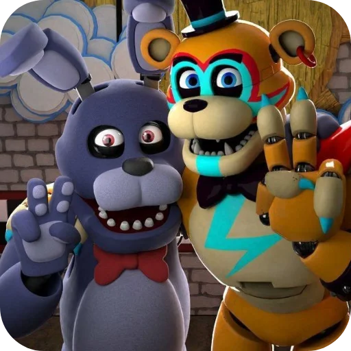 ✌ Стикер «Glamrock Freddy» для Telegram