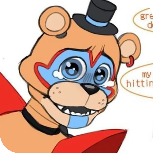 😭 Стикер «Glamrock Freddy» для Telegram