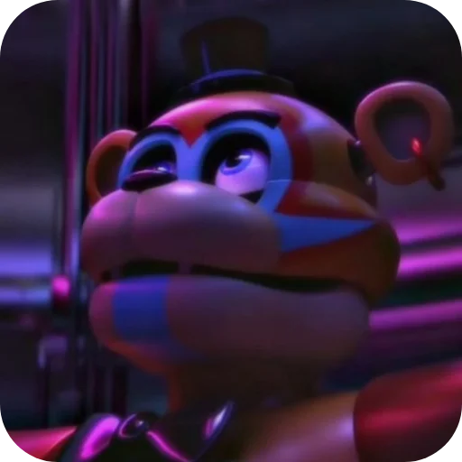 🌟 Стикер «Glamrock Freddy» для Telegram