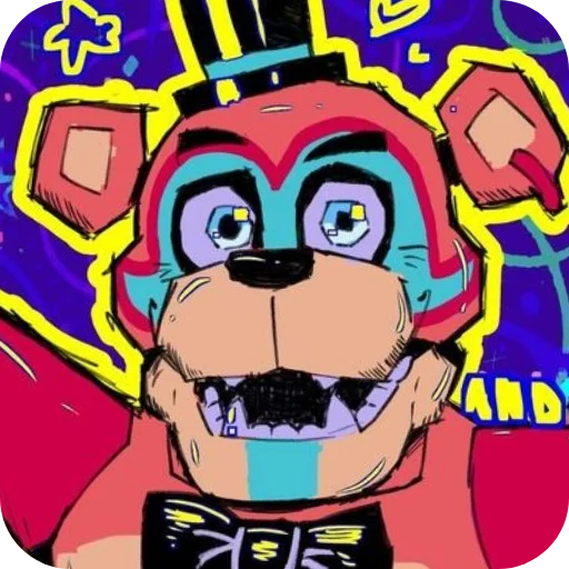 😍 Стикер «Glamrock Freddy» для Telegram
