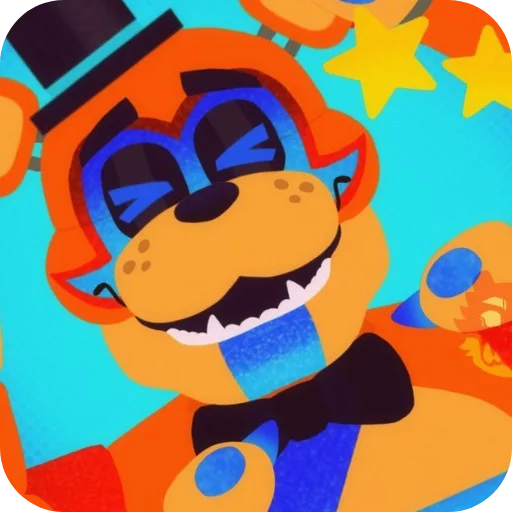 🤣 Стикер «Glamrock Freddy» для Telegram