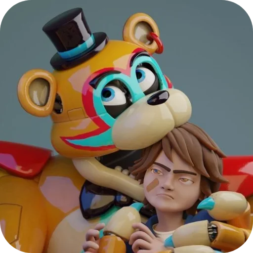 😈 Стикер «Glamrock Freddy» для Telegram