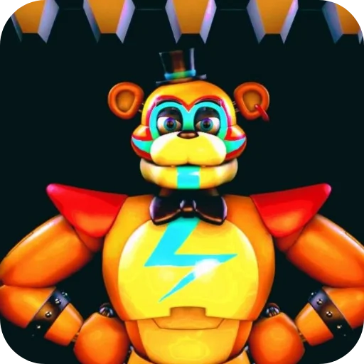 😈 Стикер «Glamrock Freddy» для Telegram