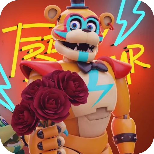 🌹 Стикер «Glamrock Freddy» для Telegram