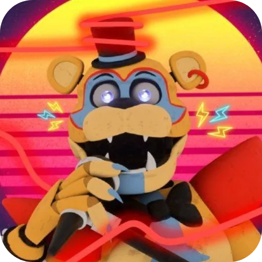 🎤 Стикер «Glamrock Freddy» для Telegram