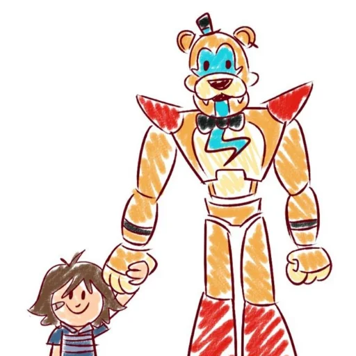 🧸 Стикер «Glamrock Freddy» для Telegram