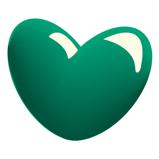 Стикер 30 Glass Hearts