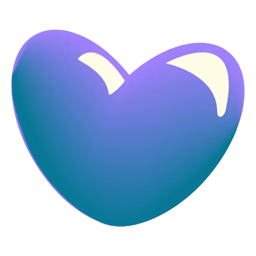 Стикер 16 Glass Hearts