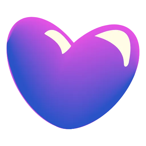 Стикер 18 Glass Hearts