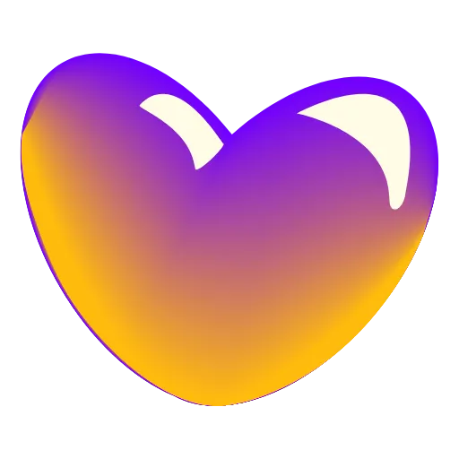 Стикер 15 Glass Hearts