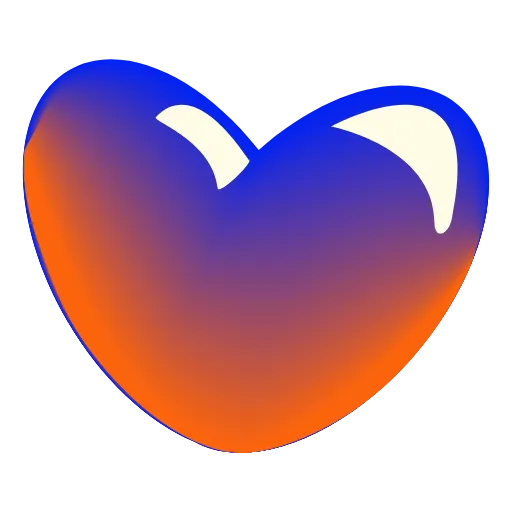 Стикер 25 Glass Hearts