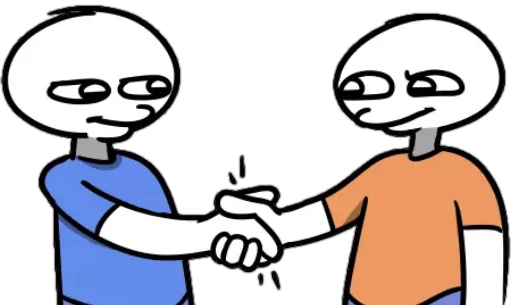 🤝 Стикер «Glass Houses» для Telegram