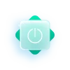 Стикер 44 glass icons