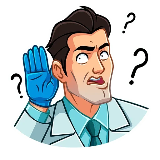 ❓ Стикер «Главный врач» для Telegram