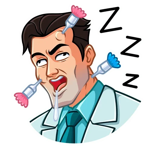 😴 Стикер «Главный врач» для Telegram