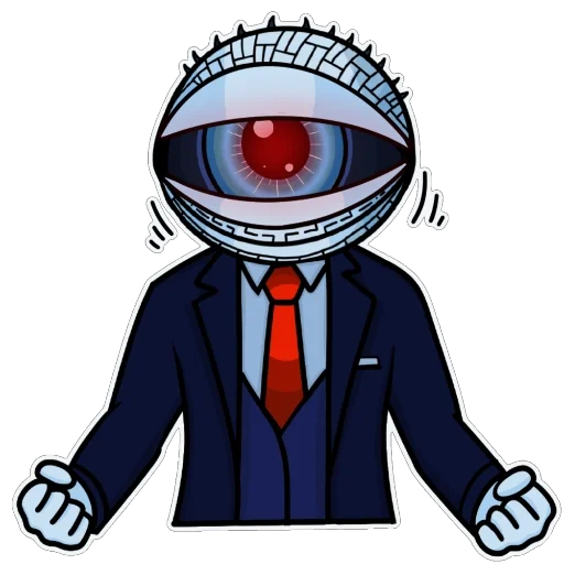 😡 Стикер «Глаз TONa» для Telegram