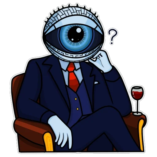 🤔 Стикер «Глаз TONa» для Telegram