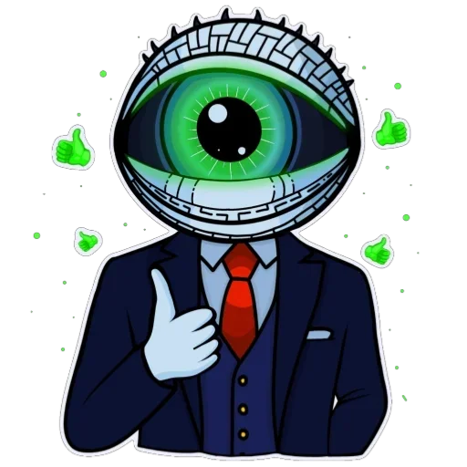 👍 Стикер «Глаз TONa» для Telegram