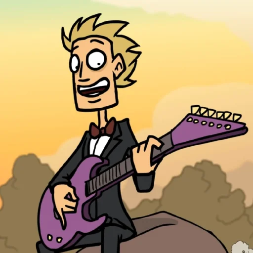 🎸 Стикер «глэм» для Telegram