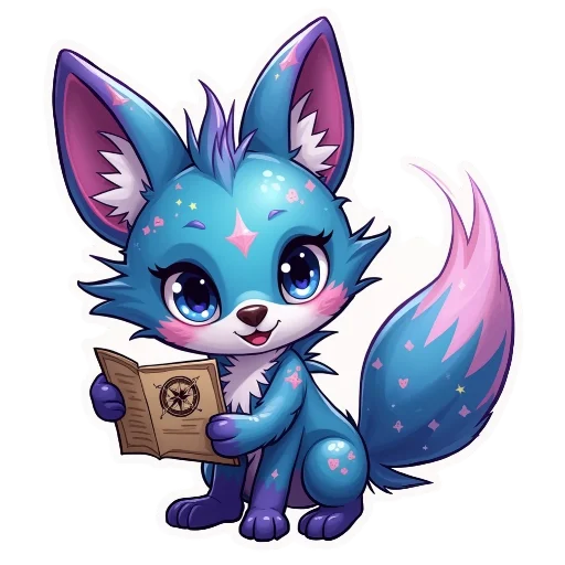 🗺 Стикер «Glimmer Fox» для Telegram