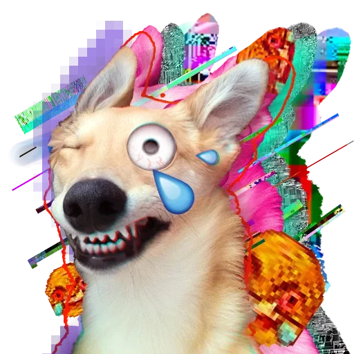 Стикерпак Glitch для Telegram
