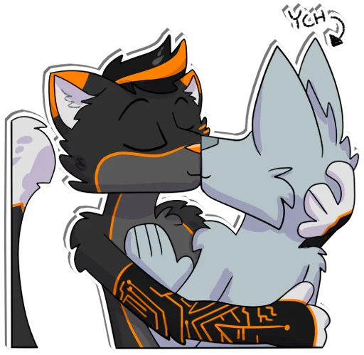 💋 Стикер «GLITCH!» для Telegram