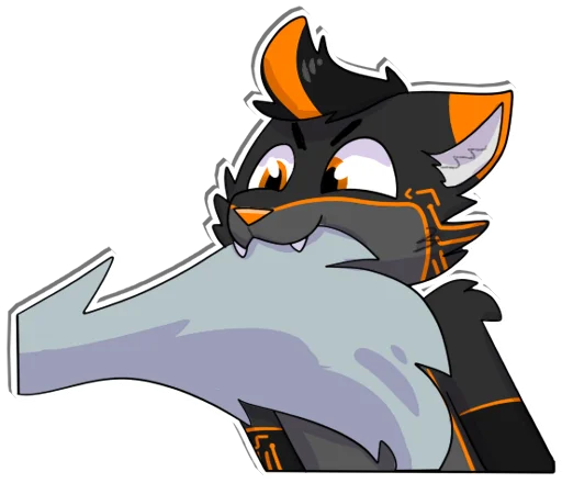 🦷 Стикер «GLITCH!» для Telegram