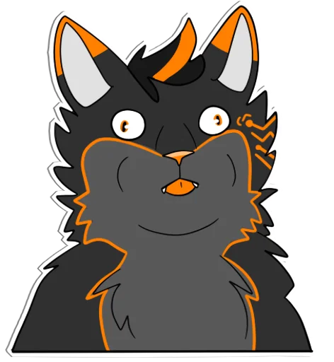 🐱 Стикер «GLITCH!» для Telegram