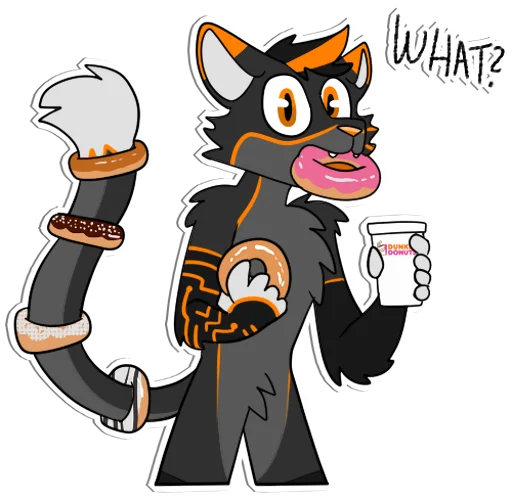 🍩 Стикер «GLITCH!» для Telegram
