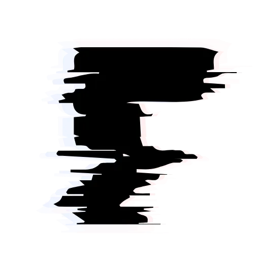 Стикер 5 Glitch Font