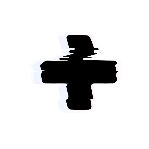 Стикер 49 Glitch Font
