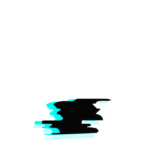 Стикер 35 Glitch Font