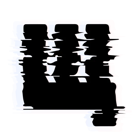 Стикер 28 Glitch Font