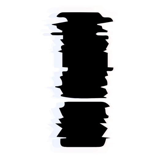 Стикер 36 Glitch Font