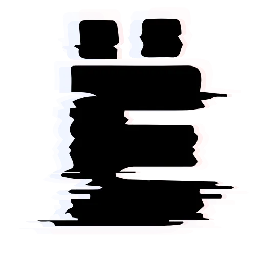 Стикер 8 Glitch Font