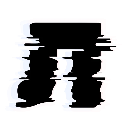 Стикер 14 Glitch Font