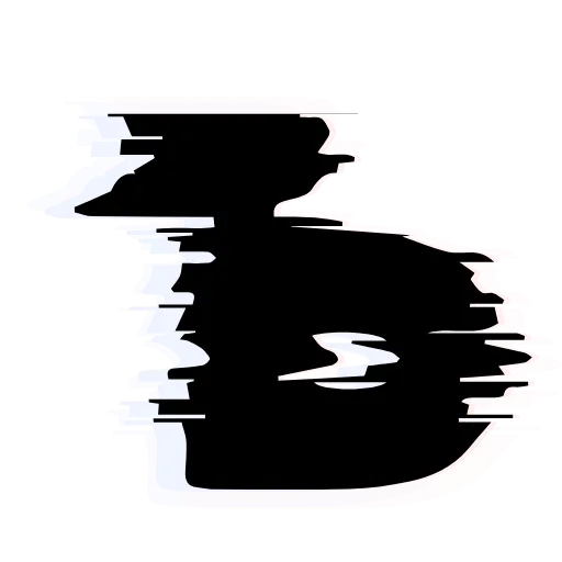 Стикер 29 Glitch Font