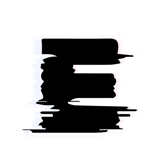Стикер 7 Glitch Font